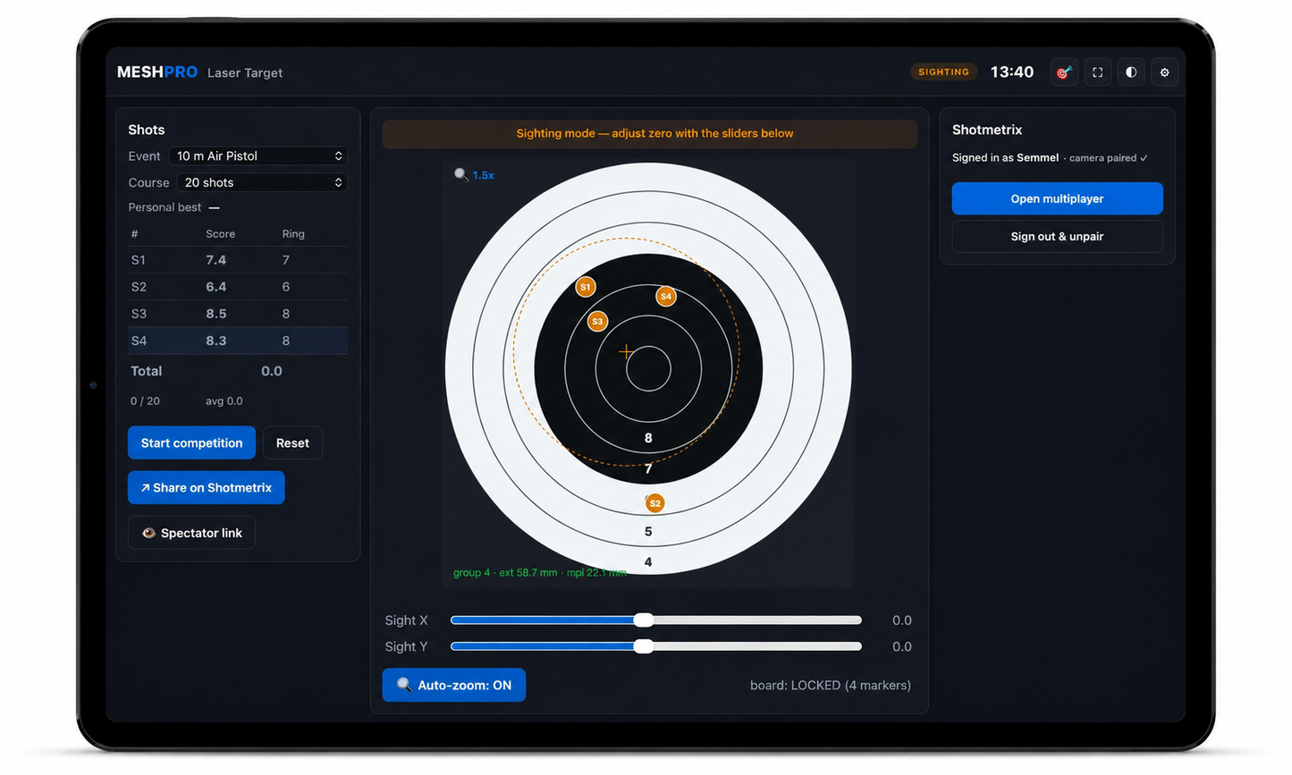 MESHPRO Laser Target - MESHPRO Shop