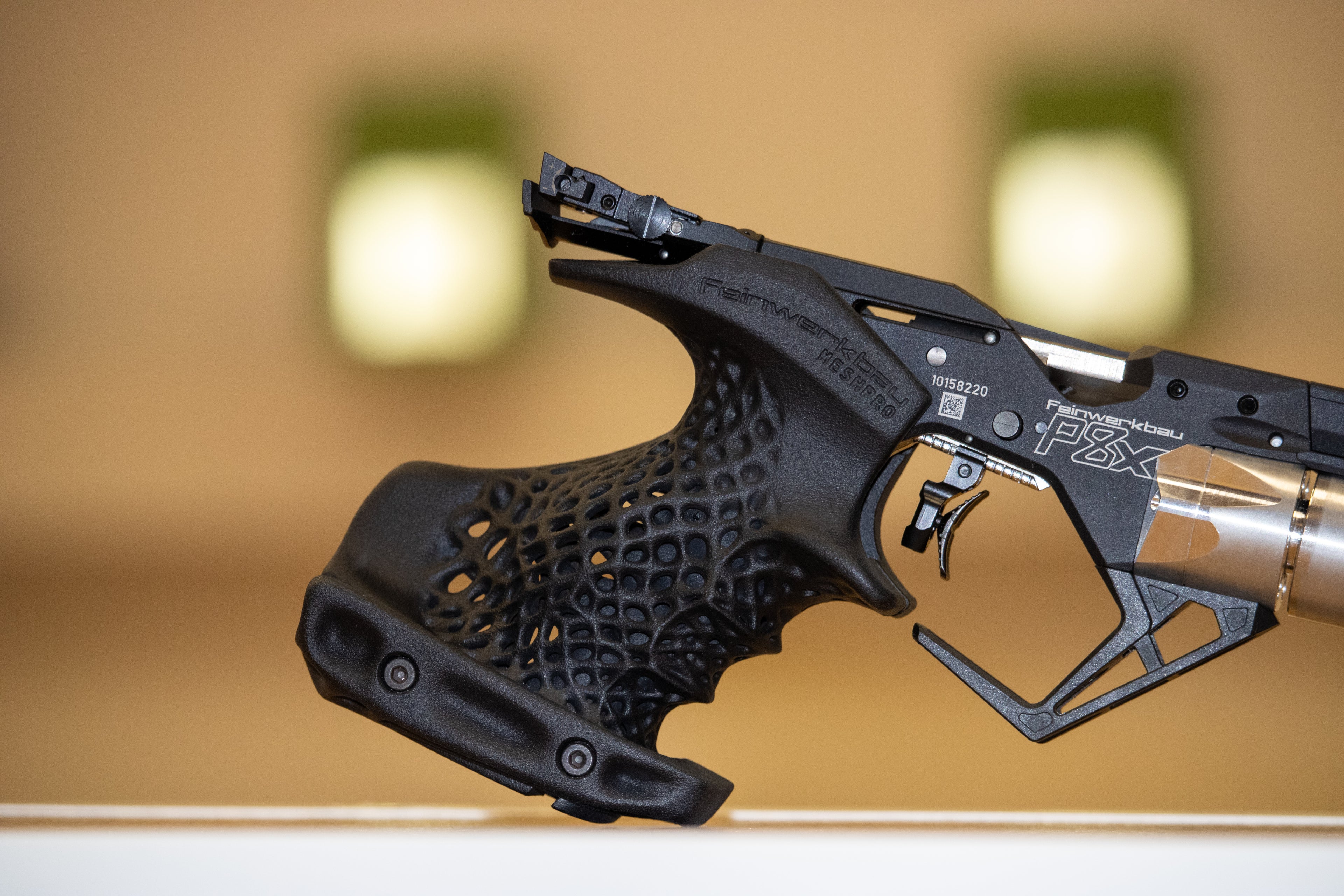 MESHPRO Grip on an air pistol from Feinwerkbau