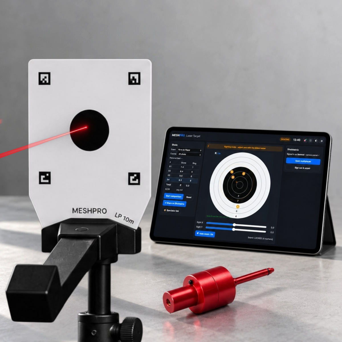 Set MESHPRO Laser Target con cartucho láser